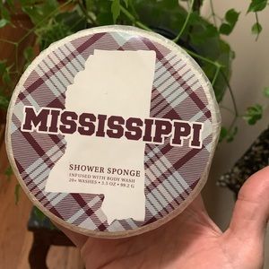 Mississippi Branded Shower Sponge NWOT